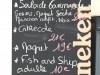 sample menu